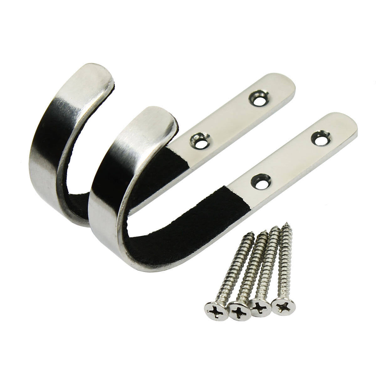 1 Pair Wall Mount Stainless Steel Rack Hangers