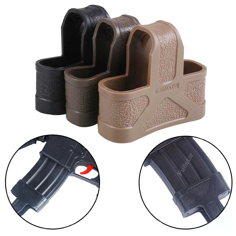 Tactical 9mm 5.56 Rubber Cage Loops Fast Mag Pull For M4 Mag Accessories