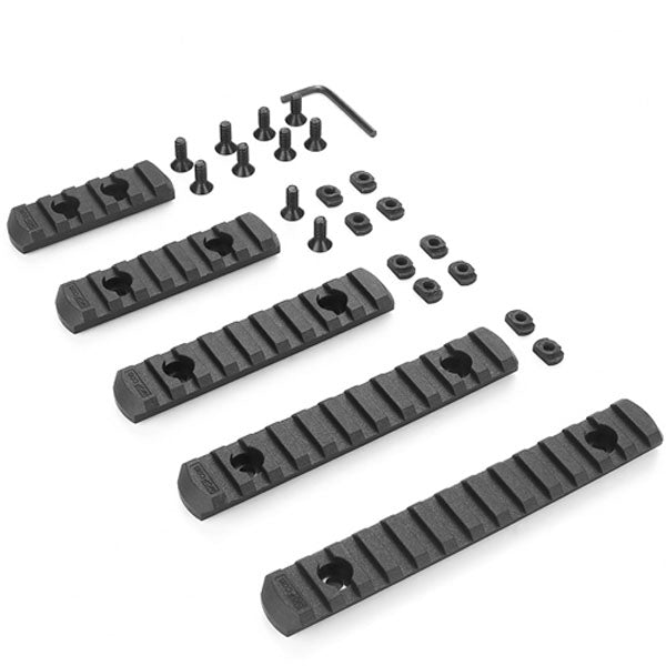 5 Pcs/Pack Outdoor Polymer Picatinny Rail Handguard