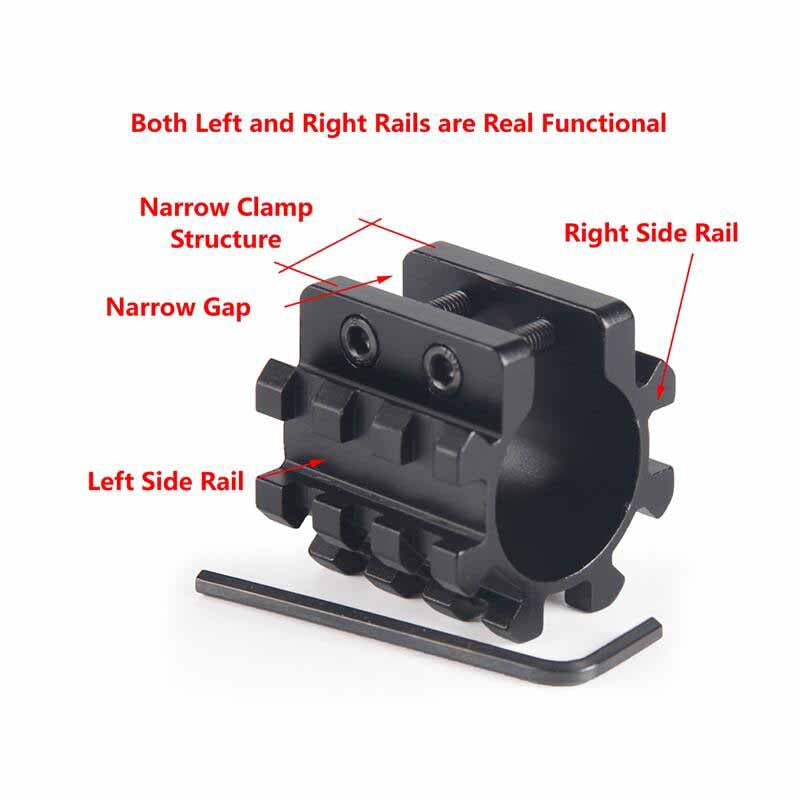 Trirail 12Ga 1 Mounts Flashlight Scope Clamp Tube For Remington 870