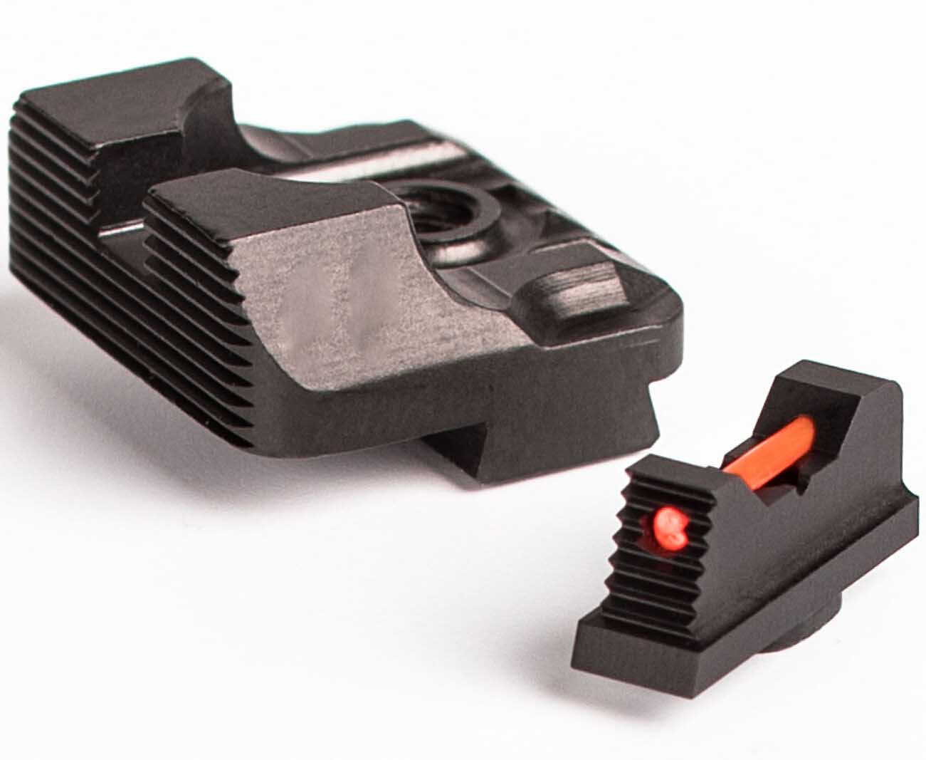 Metal .230 Fiber Optic Front Sight / Rear Combat Glock 17 17C 17L 19 19C 20 20C 20S 21 21C 21S 22 22C 23 23C 24 24C 26 27 29 29S 30 Gen1-5