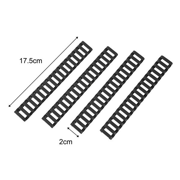 4 Pieces Black Tan Color Rubber Hand Guard Rail