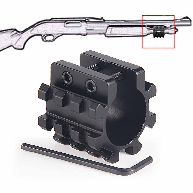 Trirail 12Ga 1 Mounts Flashlight Scope Clamp Tube For Remington 870