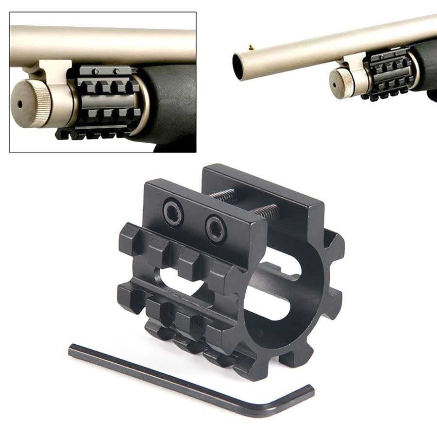 Trirail 12Ga 1 Mounts Flashlight Scope Clamp Tube For Remington 870