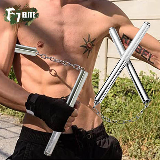 Hard Nun-chucks Training Equipment Safety Martial Art Sticks with Swivel Chain