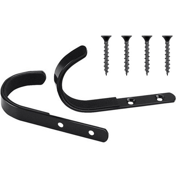 1 Pair Wall Mount Stainless Steel Rack Hangers