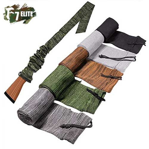 1 Piece Silicone Treated Gon Socks 48 × 4.3 in Knit Gon Socks Flexible Design Holder Socks for Rif, Scopes, Pistol Grips & Tactical Accessories