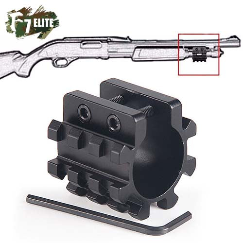 Trirail 12Ga 1 Mounts Flashlight Scope Clamp Tube For Remington 870