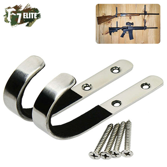 1 Pair Wall Mount Stainless Steel Rack Hangers