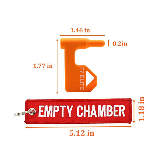 9mm Universal Chamber Safety Flag Includes Built-in Flathead